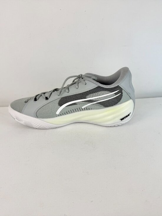 Men\'s 11.5 - Puma ALL Pro Nitro Team Gray Canvas Basketball Shoes - 379081-05 main image 5